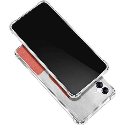 Poland Flag Distressed Galaxy A16 5G Clear Case